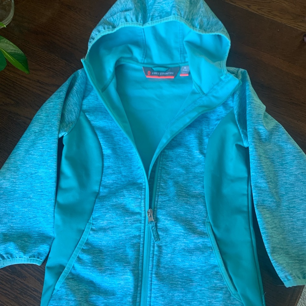 Girls light green zip up jacket
